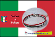 Bandera de Italia + pulsera