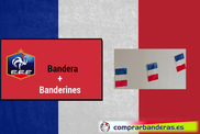 Bandera de Francia + Banderines