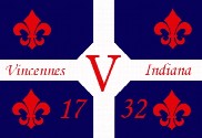 Bandera de Vincennes, Indiana