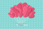 Bandera de San Valentín Globos