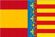 Bandera de España y Comunidad Valenciana