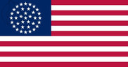 Bandera de Estados unidos Wagon Wheel (1865 - 1867)