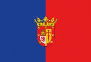 Bandera de Villanueva del Rio y Minas con escudo