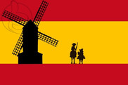 Bandera de España Don Quijote