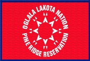 Bandera de Oglala Sioux versión alternativa