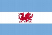 Bandera de Colonización galesa en Argentina