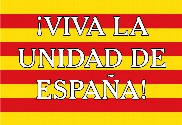 Bandera de Unidad de España Cataluña