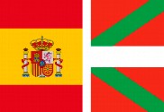 Bandera de España y País Vasco