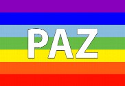 Bandera de Paz arcoiris
