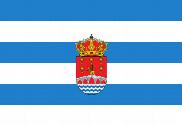 Bandera de Viveiro con escudo