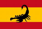 Bandera de España alacrán