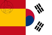 Bandera de España vs Korea del Sur