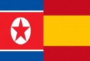 Bandera de España vs Korea del Norte