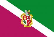 Bandera de Berja con escudo