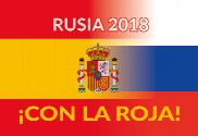 Bandera de Mundial 2018 con la roja