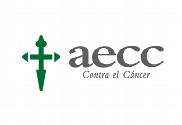 Bandera de AECC contra el Cáncer