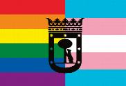 Bandera de LGTBI Trans Madrid