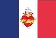 Bandera de Francia Sagrado Corazón