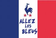 Bandera de France Allez les bleus