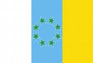 Bandera de Canarias 8 estrellas