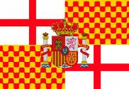 Bandera de Tabarnia con escudo de España