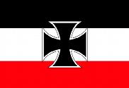 Bandera de Imperio alemán y cruz de hierro