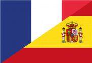 Bandera de España Francia 