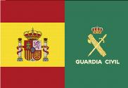 Bandera de España Guardia Civil partida