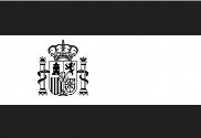 Bandera de España blanco y negro