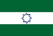 Bandera de Somos andaluces estrella azul