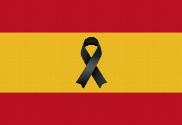 Bandera de España Crespon Negro sin Escudo