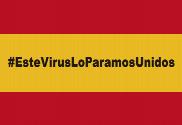 Bandera de España Virus