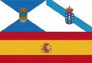 Bandera de Galicia Pontevedra España