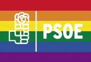Bandera de PSOE LGTBI