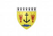 Bandera de Blason Audierne Francia