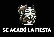 Bandera de se acabó la fiesta negra