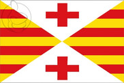 Bandera de Vich (Vic) Horizontal