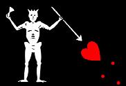 Bandera de Pirata Barbanegra