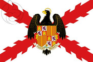 Bandera de Cruz de Borgoña y Escudo Reyes Católicos
