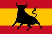 Bandera de España Toro salto