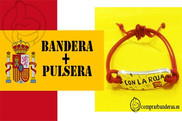 Bandera de Bandera España + Pulsera Con la Roja