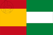 Bandera de España y Andalucía
