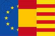 Bandera de Europa España Cataluña