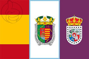 Bandera de España, Málaga y Soria