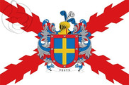 Bandera de Yeste y Cruz de Borgoña