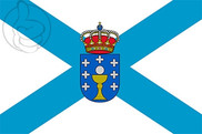 Bandera de Galicia Cruz