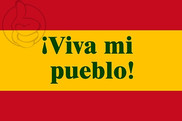 Bandera de Viva mi pueblo