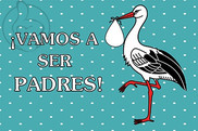 Bandera de Vamos a ser padres (azul)