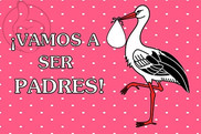 Bandera de Vamos a ser padres (rosa)
