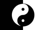 Bandera de Yin y yang